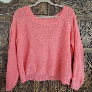 Anthropologie Coral Sweater